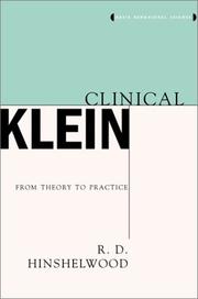 Cover of: Clinical Klein: From Theory to Practice