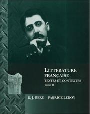 Cover of: Littérature Française: Textes et Contextes