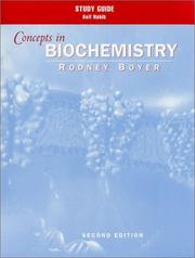 Cover of: Study Guide to Accompany Concepts in Biochemistry, 2nd Edition