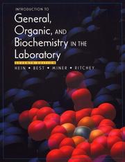 Cover of: Introduction to General, Organic, and Biochemistry in the Laboratory by Morris Hein, Leo R. Best, Robert L. Miner, James M. Richey