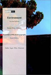 Cover of: CV Environment, 2nd Edition, Chapters 1-13, and Physical Geography, 6th Edition, Chapters 1-21