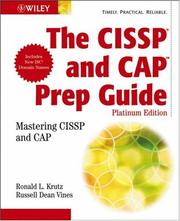 Cover of: The CISSP and CAP Prep Guide by Ronald L. Krutz, Russell Dean Vines