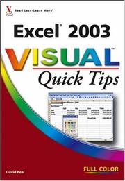 Cover of: Excel 2003 Visual Quick Tips