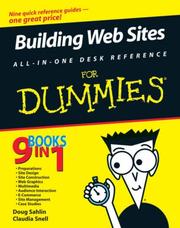 Cover of: Building Web Sites All-in-One Desk Reference For Dummies (For Dummies (Computer/Tech)) by Doug Sahlin, Claudia Snell