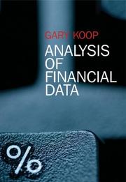 Cover of: Analysis of financial data