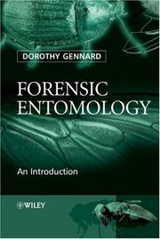 Cover of: Forensic Entomology by Dorothy Gennard