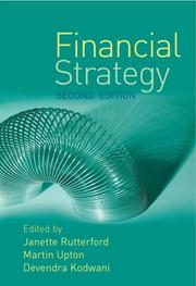 Cover of: Financial strategy