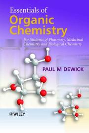 Cover of: Essentials of Organic Chemistry: For Students of Pharmacy, Medicinal Chemistry and Biological Chemistry