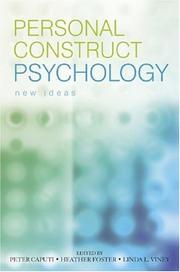 Cover of: Personal Construct Psychology by Peter Caputi, Heather Foster, Linda L. Viney