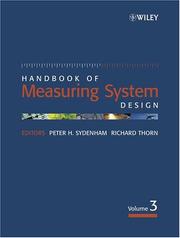 Cover of: Handbook of Measuring System Design