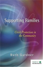 Cover of: Supporting Families by Ruth Gardner
