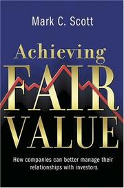 Cover of: Achieving fair value | Mark C. Scott