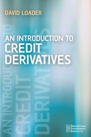 Cover of: An Introduction to Credit Derivatives (Securities Institute)