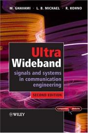 Cover of: Ultra Wideband Signals and Systems in Communication Engineering