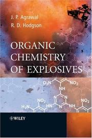 Cover of: Organic Chemistry of Explosives