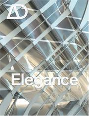 Cover of: Elegance (Architectural Design) by 