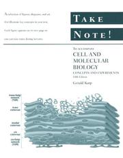 Cover of: Cell and Molecular Biology, Take Note!: Concepts and Experiments (Take Note!)