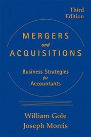 Cover of: Mergers and Acquisitions: Business Strategies for Accountants