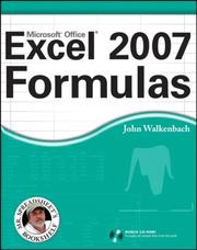 Cover of: Excel 2007 Formulas (Mr. Spreadsheet's Bookshelf) by John Walkenbach