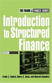 Cover of: Introduction to Structured Finance (Frank J. Fabozzi Series)