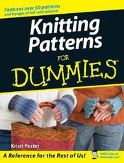 Cover of: Knitting Patterns For Dummies by Kristi Porter