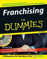 Cover of: Franchising For Dummies (For Dummies (Business & Personal Finance)) by Michael Seid, Dave Thomas