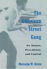 Cover of: The American Street Gang by Malcolm W. Klein