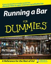 Cover of: Running a Bar For Dummies (For Dummies (Business & Personal Finance)) | Ray Foley