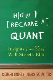 How I became a quant by Barry Schachter