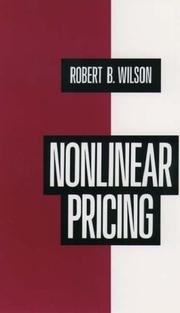 Nonlinear Pricing by Robert B. Wilson