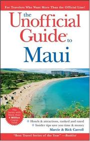 Cover of: The Unofficial Guide to Maui (Unofficial Guides) by Marcie Carroll, Rick Carroll
