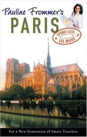 Cover of: Pauline Frommer's Paris (Pauline Frommer Guides) by Margie Rynn