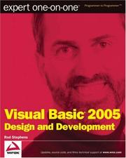 expert-one-on-one-visual-basic-2005-design-and-development-expert-one-on-one-cover