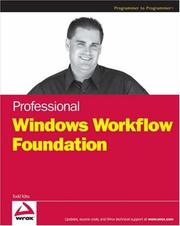 Cover of: Professional Windows Workflow Foundation