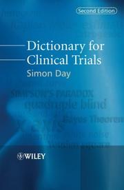 Cover of: Dictionary for Clinical Trials