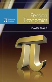 Cover of: Pension Economics by David Blake