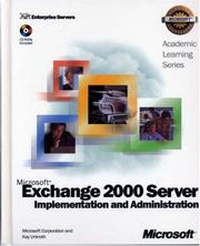Cover of: 70-224 ALS Microsoft Exchange 2000 Server Implementation and Administration Package