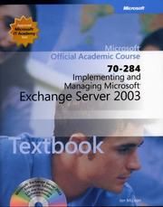 Cover of: 70-284 Implementing and Managing Microsoft Exchange Server 2003 Package