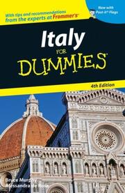 Cover of: Italy For Dummies (Dummies Travel) by Bruce Murphy, Alessandra de Rosa