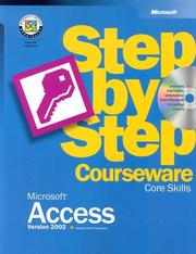 Cover of: Microsoft Access Version 2002 Step-by-Step Courseware Core Skills