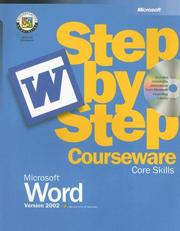 Cover of: Microsoft Word Version 2002 Step-by-Step Courseware Core Skills