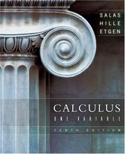 Cover of: Calculus by Saturnino L. Salas, Garret J. Etgen, Einar Hille