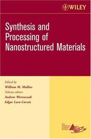 Cover of: Synthesis and Processing of Nanostructured Materials, Ceramic Engineering and Science Proceedings, Cocoa Beach (Ceramic Engineering and Science Proceedings)