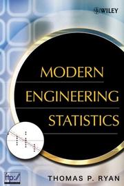 Cover of: Modern Engineering Statistics by Thomas P. Ryan
