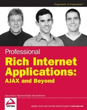 Cover of: Professional Rich Internet Applications by Dana Moore, Raymond Budd, Edward Benson