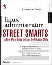 Cover of: Linux Administrator Street Smarts by Roderick W. Smith