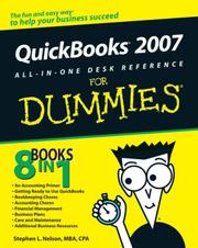 Cover of: QuickBooks 2007 All-in-One Desk Reference For Dummies