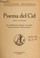 Cover of: Poema del Cid