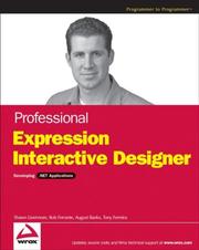 Cover of: Professional Expression Blend: Developing .NET Applications