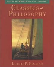 Cover of: Classics of Philosophy: Volume II by Louis P. Pojman